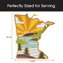 Totally Bamboo Summer Stokes State-Shaped Cutting Board