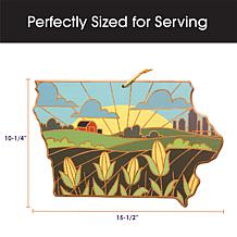 Totally Bamboo Summer Stokes State-Shaped Cutting Board
