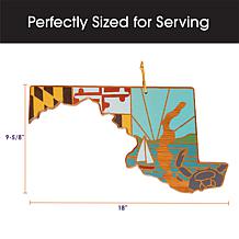 Totally Bamboo Summer Stokes State-Shaped Cutting Board