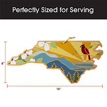 Totally Bamboo Summer Stokes State-Shaped Cutting Board