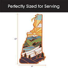 Totally Bamboo Summer Stokes State-Shaped Cutting Board