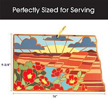 Totally Bamboo Summer Stokes State-Shaped Cutting Board