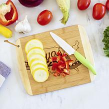 Totally Bamboo "USA 250 Years" Spoon, Salt Cellar Box & Cutting Board