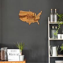 Totally Bamboo "USA 250 Years" USA-Shaped Cutting Board