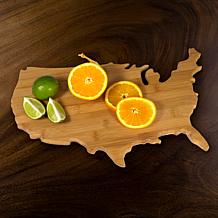 Totally Bamboo USA Shaped Cutting Board