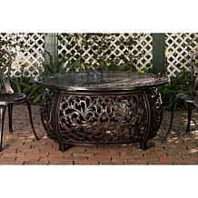 Toulon Aluminum Oval  LPG Fire Pit