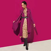 Tower Hill by Christie Brinkley Cable Knit Cardigan