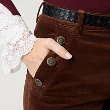 Tower Hill by Christie Brinkley Corduroy Sailor Pant