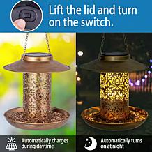 Tower Hill by Christie Brinkley Solar Light Bird Feeder