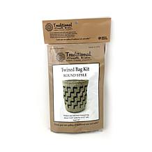 Traditional Craft Kits Twined Bag Kit - Round Style