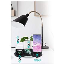 Trexonic 6 in 1 Charger Dock with Wireless Charging Station - Black