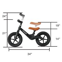 Trimate Toddler Balance Bike, Black No Pedal Sport Bike