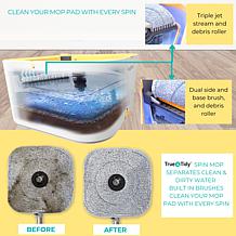 True & Tidy Dual Bucket Spin Mop System with Triple Jet Stream
