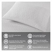 True North by Sleep Philosophy 100% Cotton Flannel Twin Sheet Set