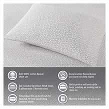 True North by Sleep Philosophy 100% Cotton Flannel Twin XL Sheet Set