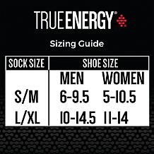 TrueEnergy 4 Pairs Over-the-Calf Infrared Socks