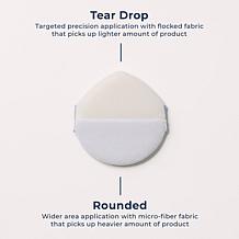 TRUHAIR 2-pack Dual-Sided Powder Puff Applicator