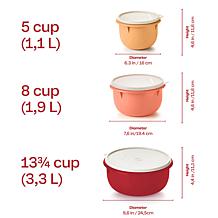 Tupperware 6-piece Fix-N-Mix Mixing Bowl Set
