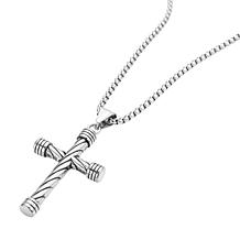 Twisted Cross Pendant Necklace