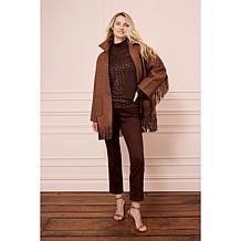 TWRHLL by Christie Brinkley Faux Suede Ankle Pant