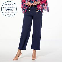 TWRHLL by Christie Brinkley Front Button-Detail Pant