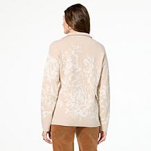 TWRHLL by Christie Brinkley Half Zip Pullover Sweater