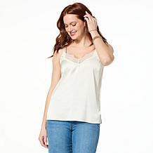 トップス Theredthread S lace layered camisole THEREDTHREAD / ザレッドスレッド】S circle camisole lace