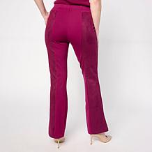 TWRHLL by Christie Brinkley Pull-On Mixed Media Bootcut Pant