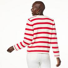 TWRHLL by Christie Brinkley Sweater Knit Button-Down Cardigan