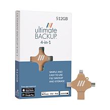 Ultimate Backup 4-in-1 512GB Backup Device with Antivirus