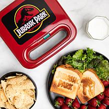 Uncanny Brands Jurassic Park Grilled Cheese/Panini Press, Opens 180º