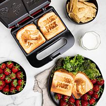 Uncanny Brands Jurassic Park Grilled Cheese/Panini Press, Opens 180º