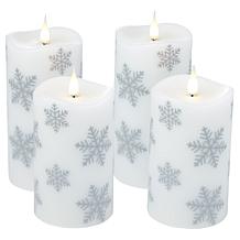 Unmatched 4-pack Flickering Flame Candle Set with Boxes