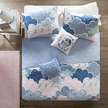 Urban Habitat Kids Cloud Cotton Reversible Coverlet Set, Blue - Twin