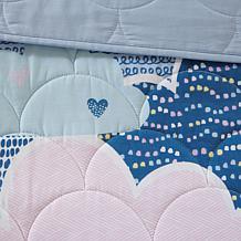 Urban Habitat Kids Cotton Reversible Coverlet Set, Blue - Full/Queen