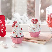 Valentine's Table Decor Cupcakes 2-piece Set
