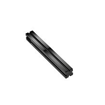 Van Heusen Men's Stainless Steel Black Vertical Bar Pendant Necklace