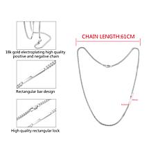 Van Heusen Men's Stainless Steel Franco Chain and Bar Necklace