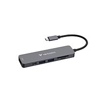 Verbatim Essentials USB-C Multiport Hub 6 Port with Card Reader