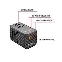 Verbatim UTA-06 Gan III Universal Travel Adapter 100W – USB-C, USB-A