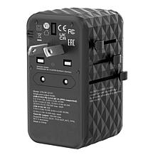 Verbatim UTA-06 Gan III Universal Travel Adapter 100W – USB-C, USB-A