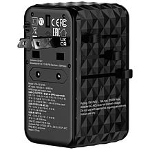 Verbatim UTA-10 GaN III Universal Travel Adapter 140W – USB-C, USB-A