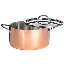 Vintage Polished Tri-Ply Copper 9.5" Stockpot 5.75qt