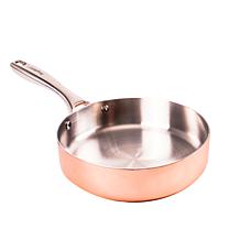 Vintage Polished Tri-Ply Copper Deep Skillet 8" & 9.5"