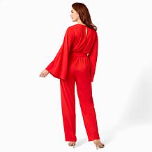 Vivica A. Fox Collection Bell-Sleeve Knit Jumpsuit