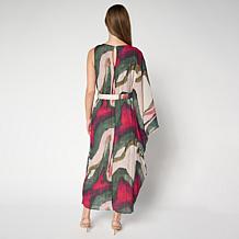 Vivica A. Fox Collection Textured Gauze One-Sleeve Dress