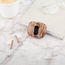 VYBZ Pro Wireless ANC Earbuds w/LED Display, Clear Case & Gift Box