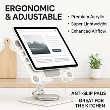 VYBZ Rotating Acrylic Tablet Stand with 360° Base