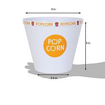 Wabash Valley Farms 5Pc Yellow Popcorn Bowl Set with Kernel Catcher