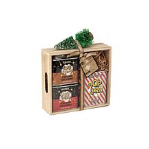 Wabash Valley Farms Whirley-Pop & Retro Tins Wooden Box Gift Set